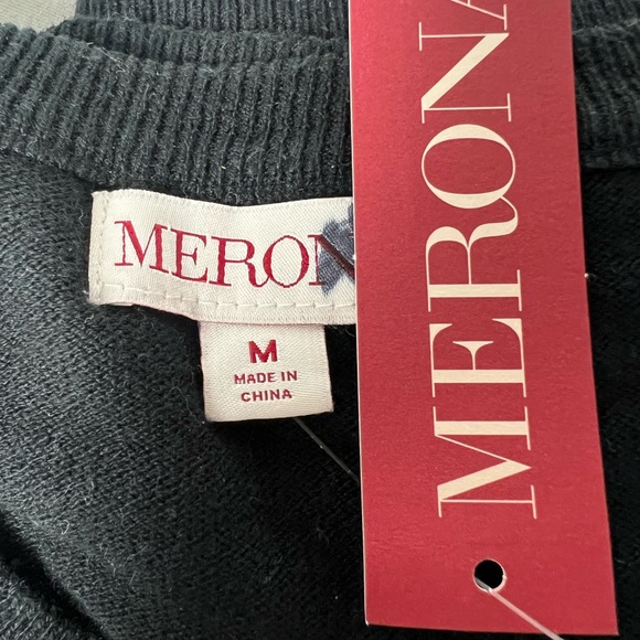 MERONA Sequins Bib Short Cardigan Sweater - Picture 4 of 6